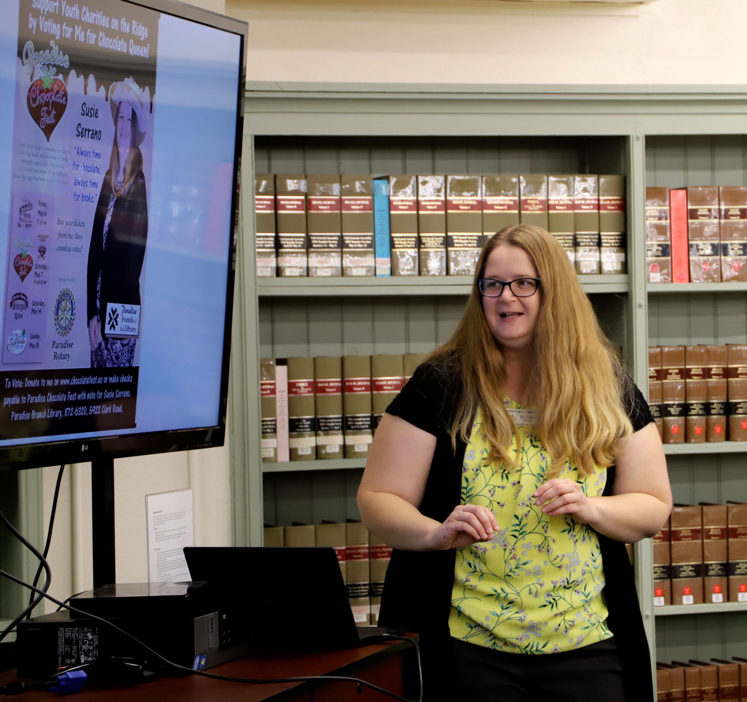 Library Director Susan Mesecher